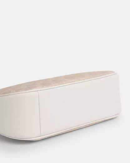 Coach Teri Shoulder Bag Beige Canvas