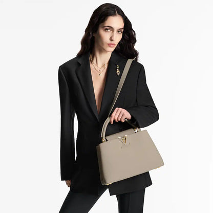 Louis Vuitton Capucines BB Hand Bag (Beige)