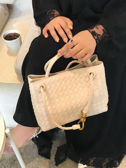 Bottega Venetta Andiamo Handbag (White)