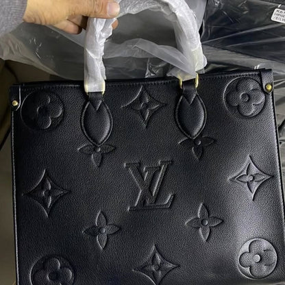 Louis Vuitton OnTheGo MM Large Tote Bag (Black)