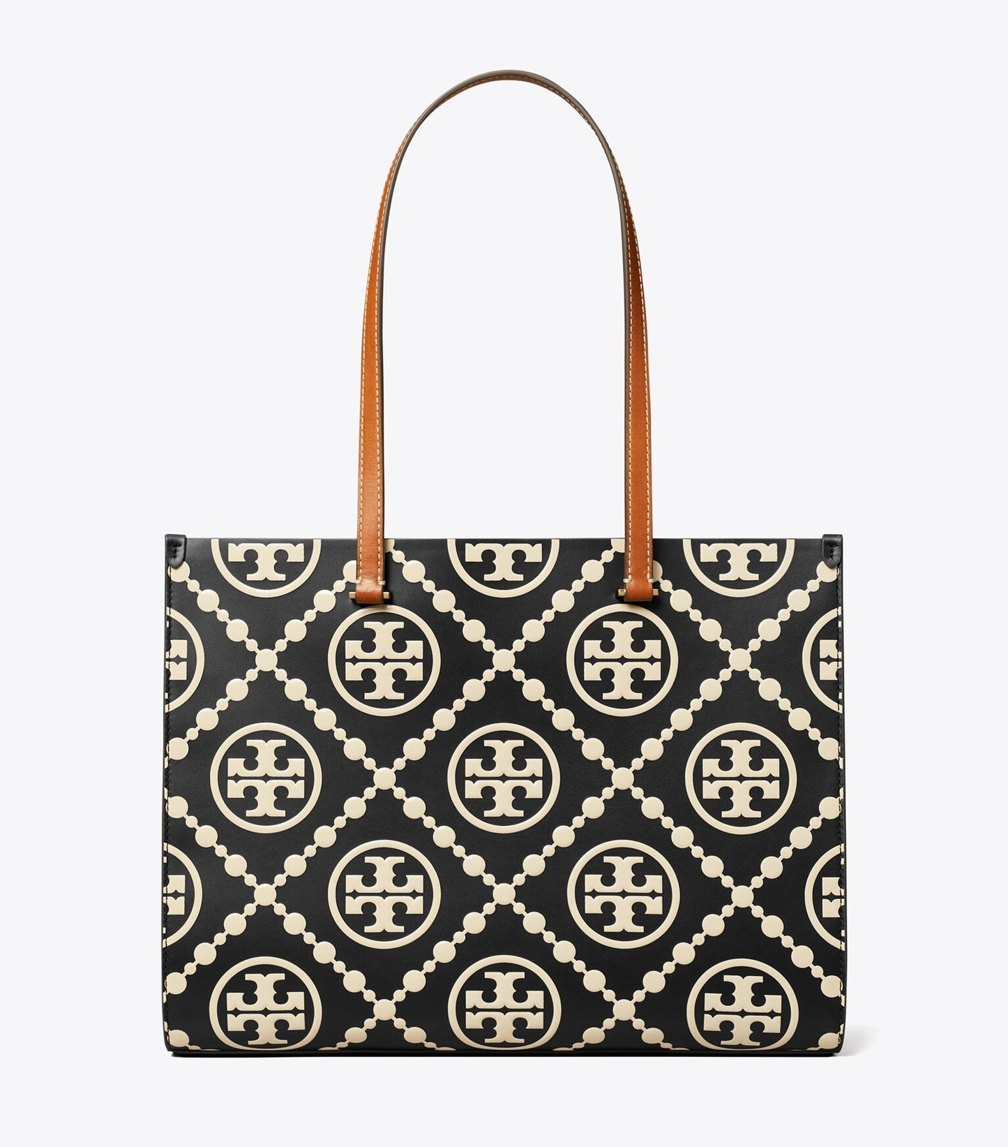 Tory Burch T Monogram Contrast Embossed Tote Bag