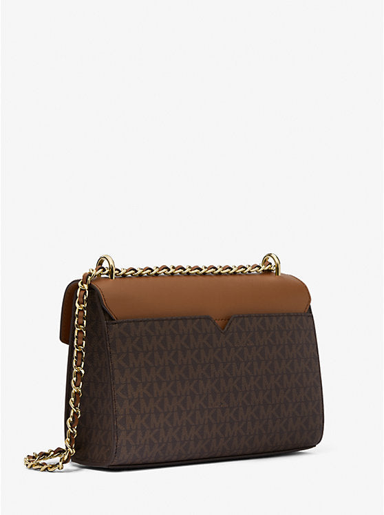 Michael Kors Rose Medium Logo Shoulder Bag