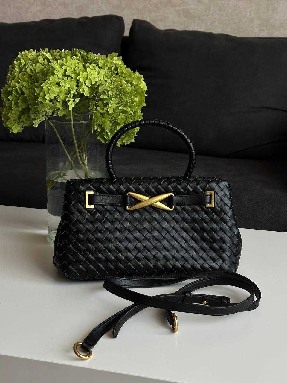 JW PIE Elora Woven Tote Bag (Black)