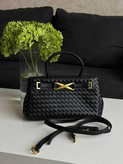 JW PIE Elora Woven Tote Bag (Black)
