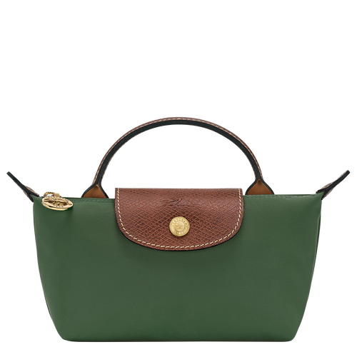 Longchamp Le Pliage Pouch with Handle (Forest Green)