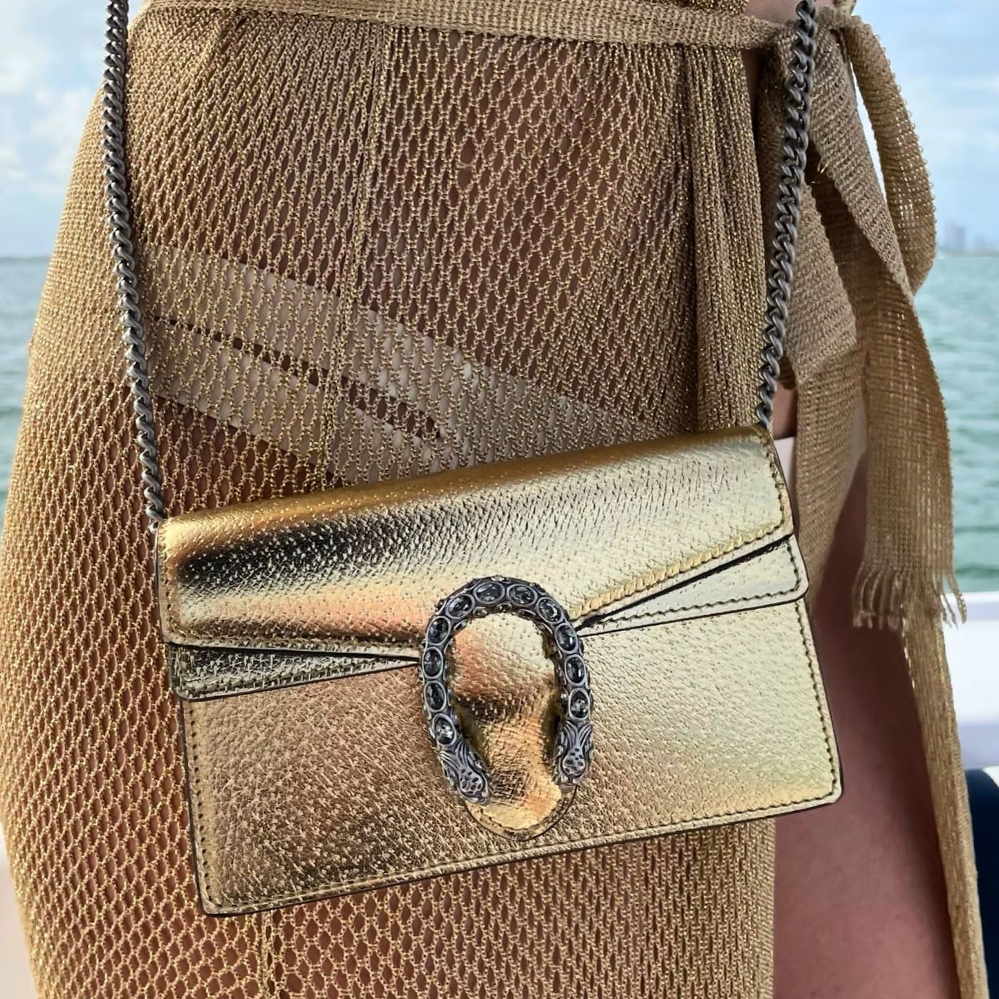 Gucci Mini Dionysus Bag (Gold)