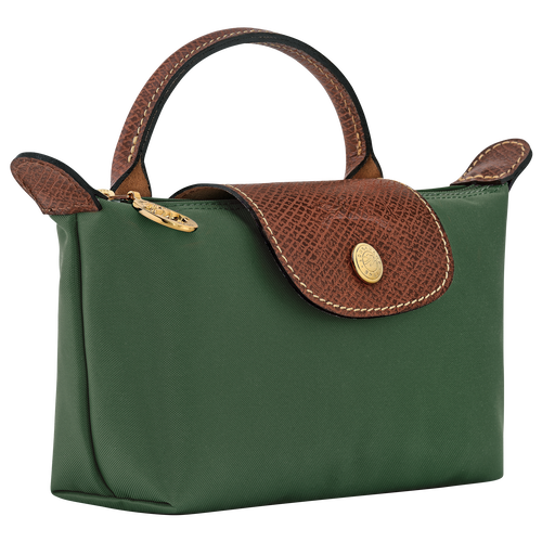 Longchamp Le Pliage Pouch with Handle (Forest Green)