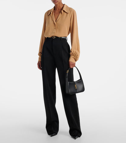 Saint Laurent Hobo Shoulder Bag (Black)