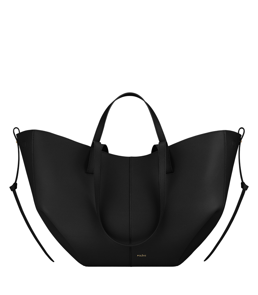Polene Cyme Shoulder Bag (Black)
