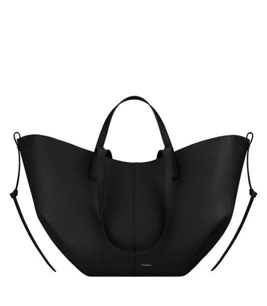 Polene Cyme Shoulder Bag (Black)
