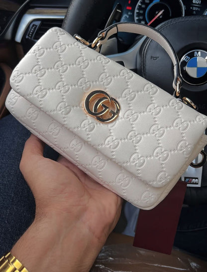 Gucci GG Milano small top handle bag (White)