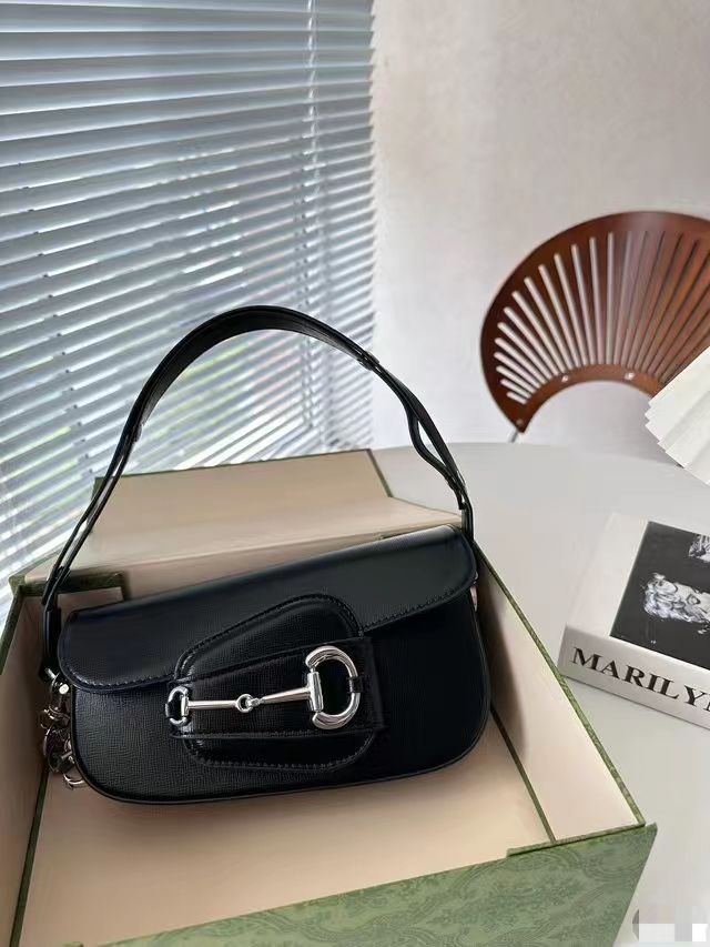 GUCCI Horsebit 1955 Monogrammed Bag