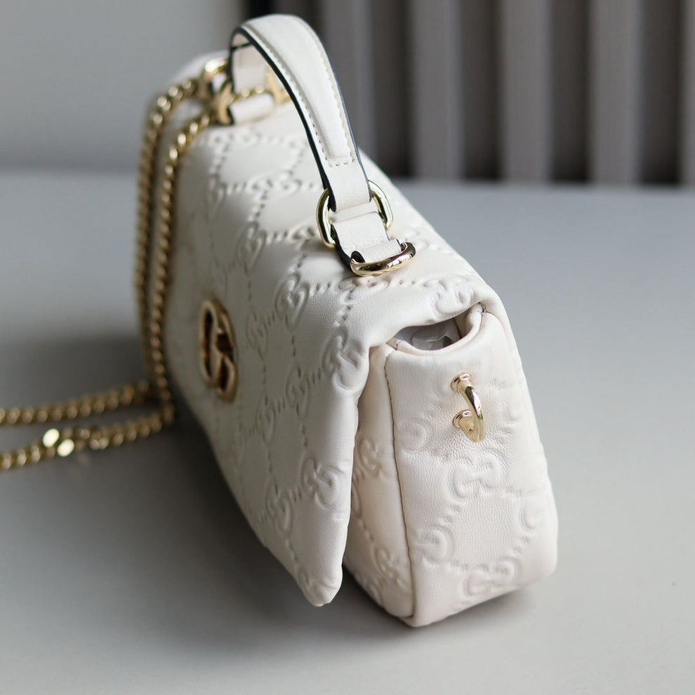 Gucci GG Milano small top handle bag (White)