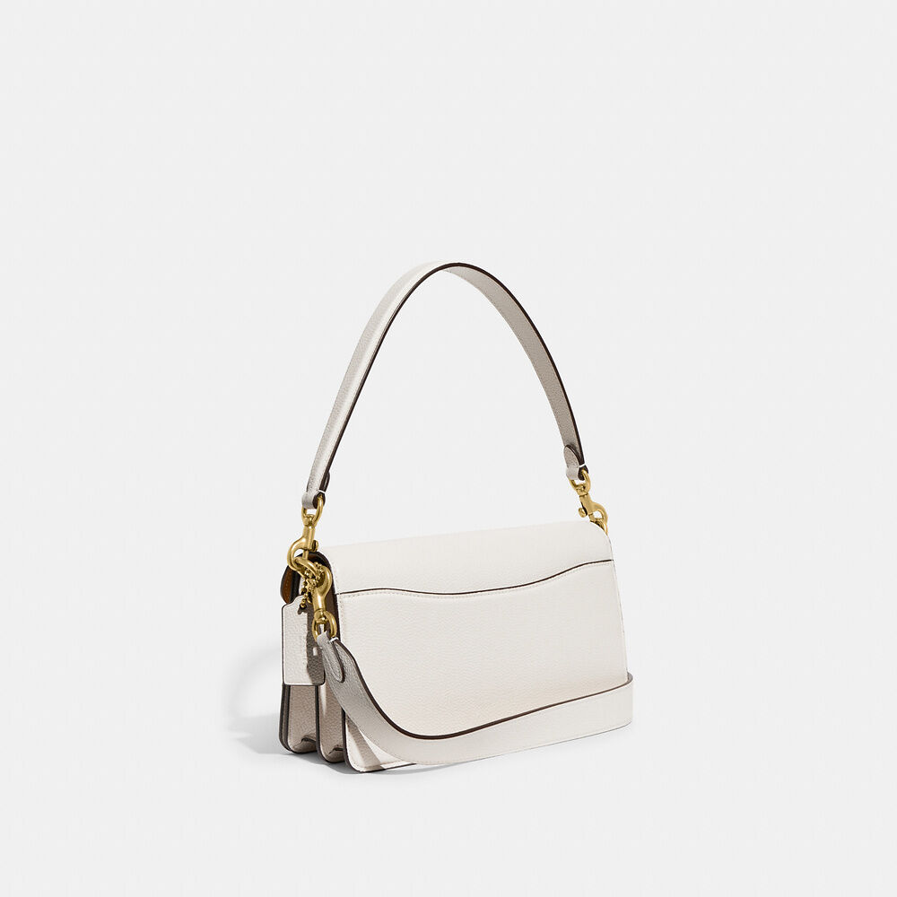 COACH Tabby 26 Bag White Leather