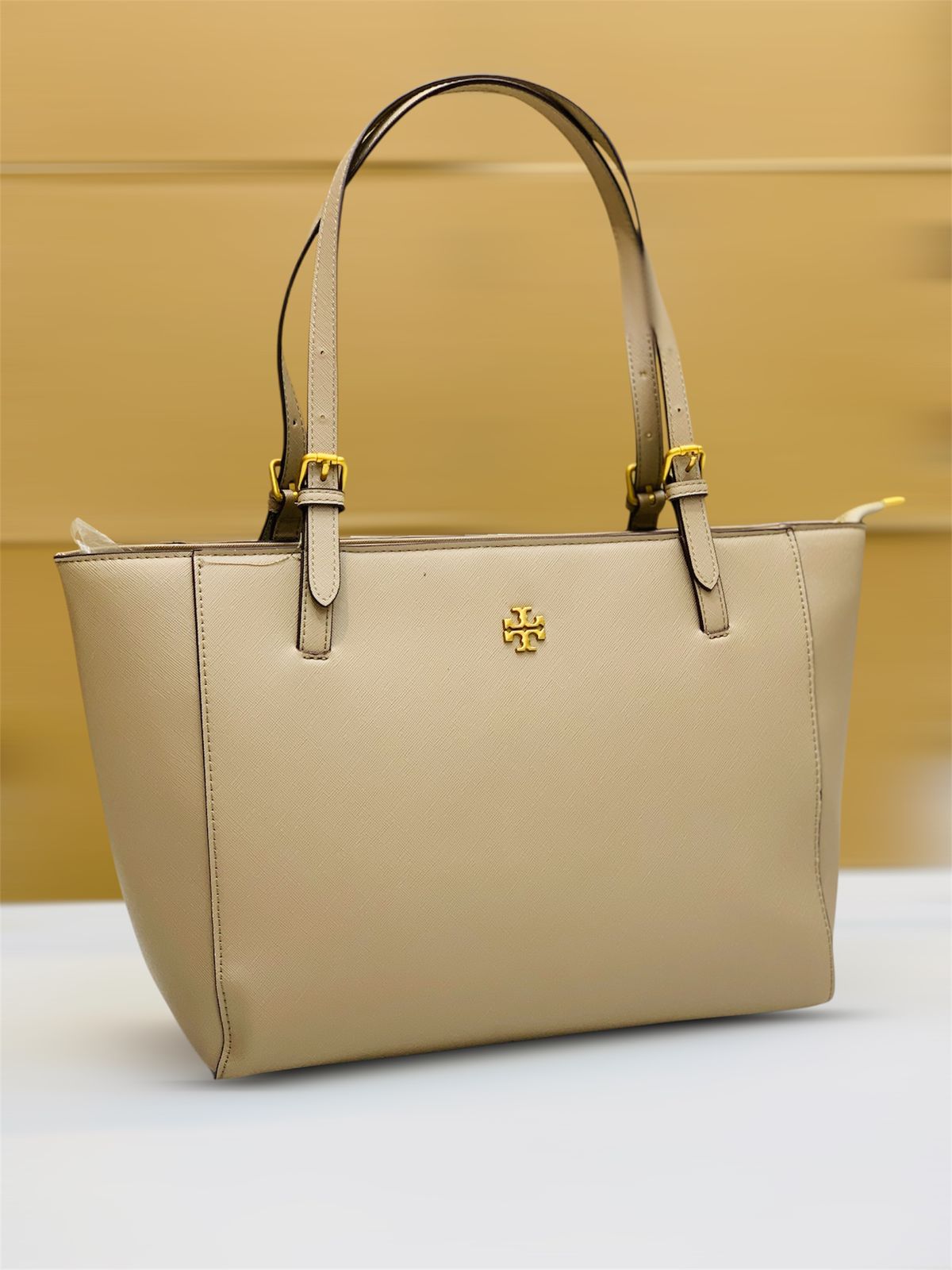 Tory Burch York Buckle Saffiano Leather Tote Bag