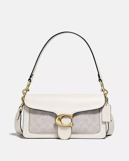 COACH Tabby 26 White Canvas Design