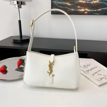 Saint Laurent Hobo Shoulder Bag (White)