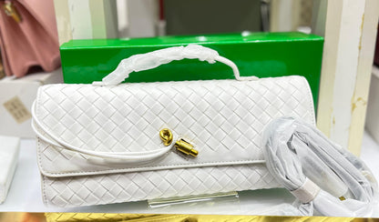 Bottega Venetta Andiamo Clutch Bag (White)