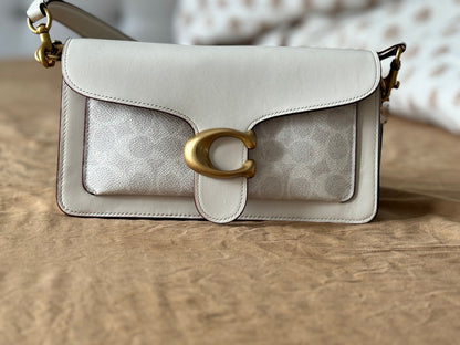 COACH Tabby 26 White Canvas Design