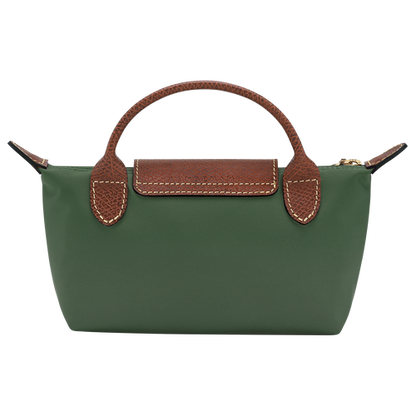 Longchamp Le Pliage Pouch with Handle (Forest Green)