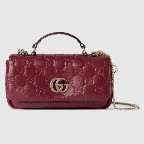 Gucci GG Milano small top handle bag (Maroon)