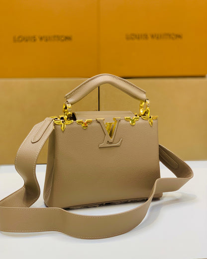 Louis Vuitton Capucines BB Hand Bag (Beige)