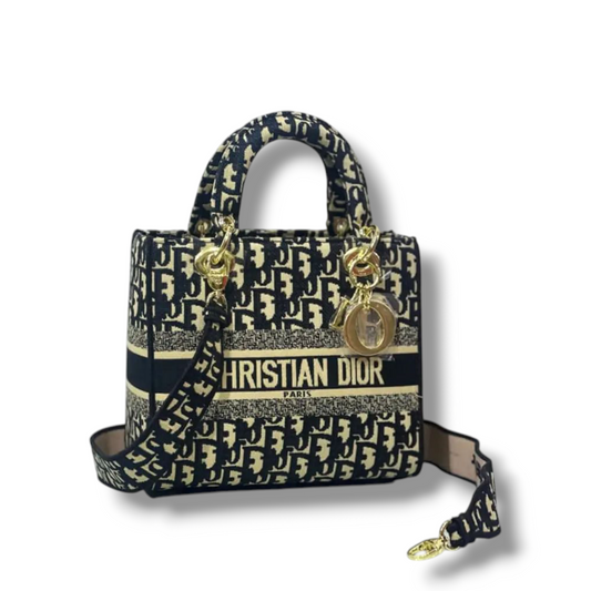 CHRISTIAN DIOR Embroidery Hand Bag