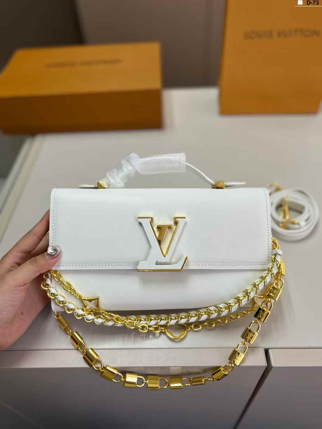 Louis Vuitton Wallet On Chain Capucines (White)
