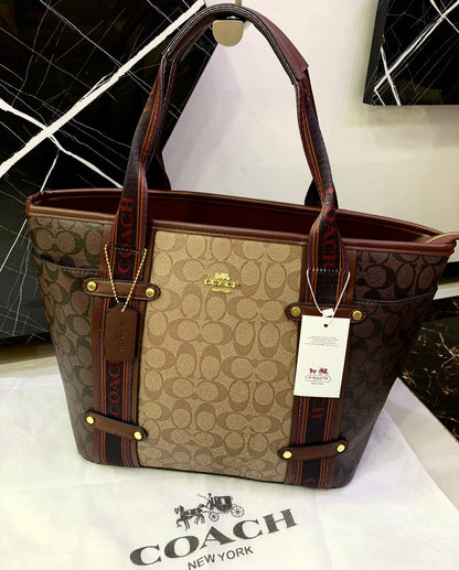 Coach Ashton Tote Bag in Signature Canvas.