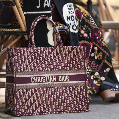 CHRISTIAN DIOR Book Oblique Tote Bag.