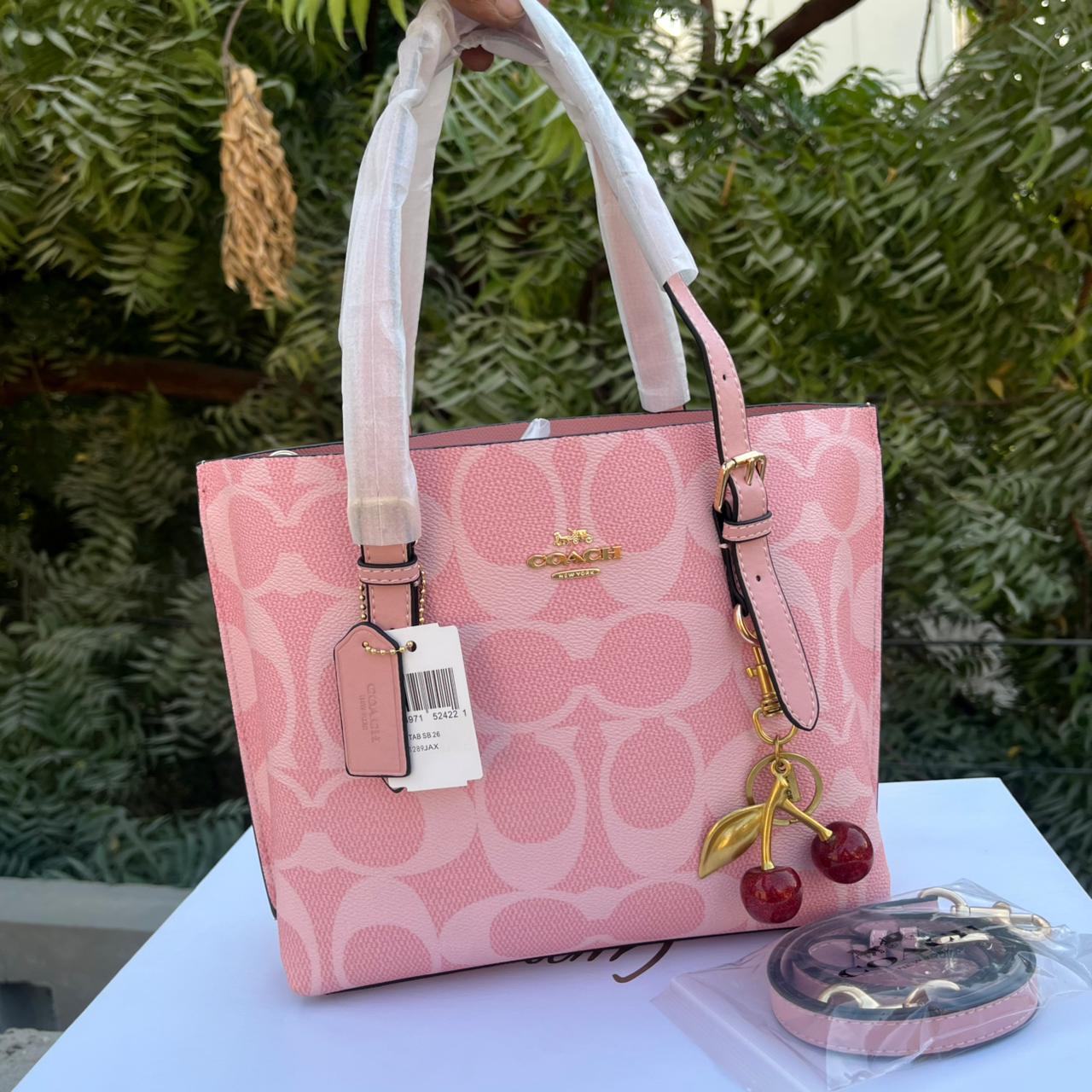 Coach Mollie Tote Bag 25 Powder Pink