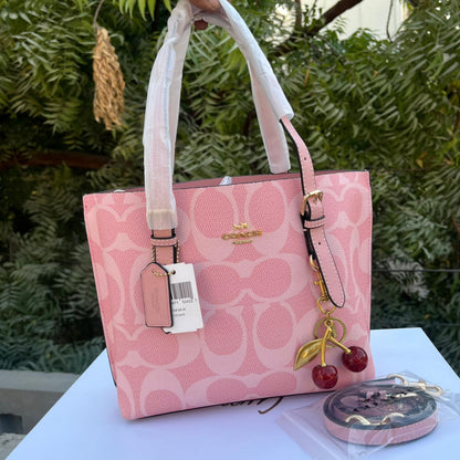 Coach Mollie Tote Bag 25 Powder Pink