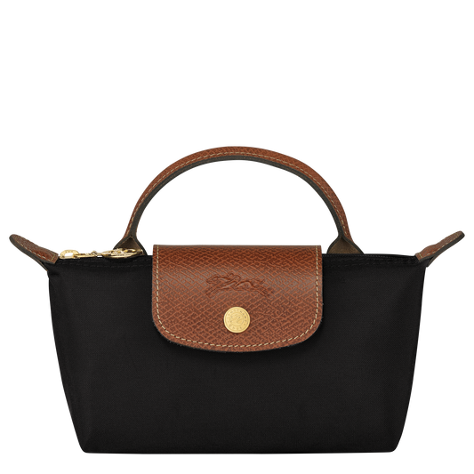 Longchamp Le Pliage Pouch with Handle (Black)