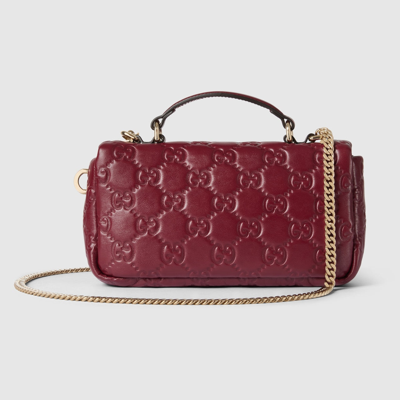 Gucci GG Milano small top handle bag (Maroon)