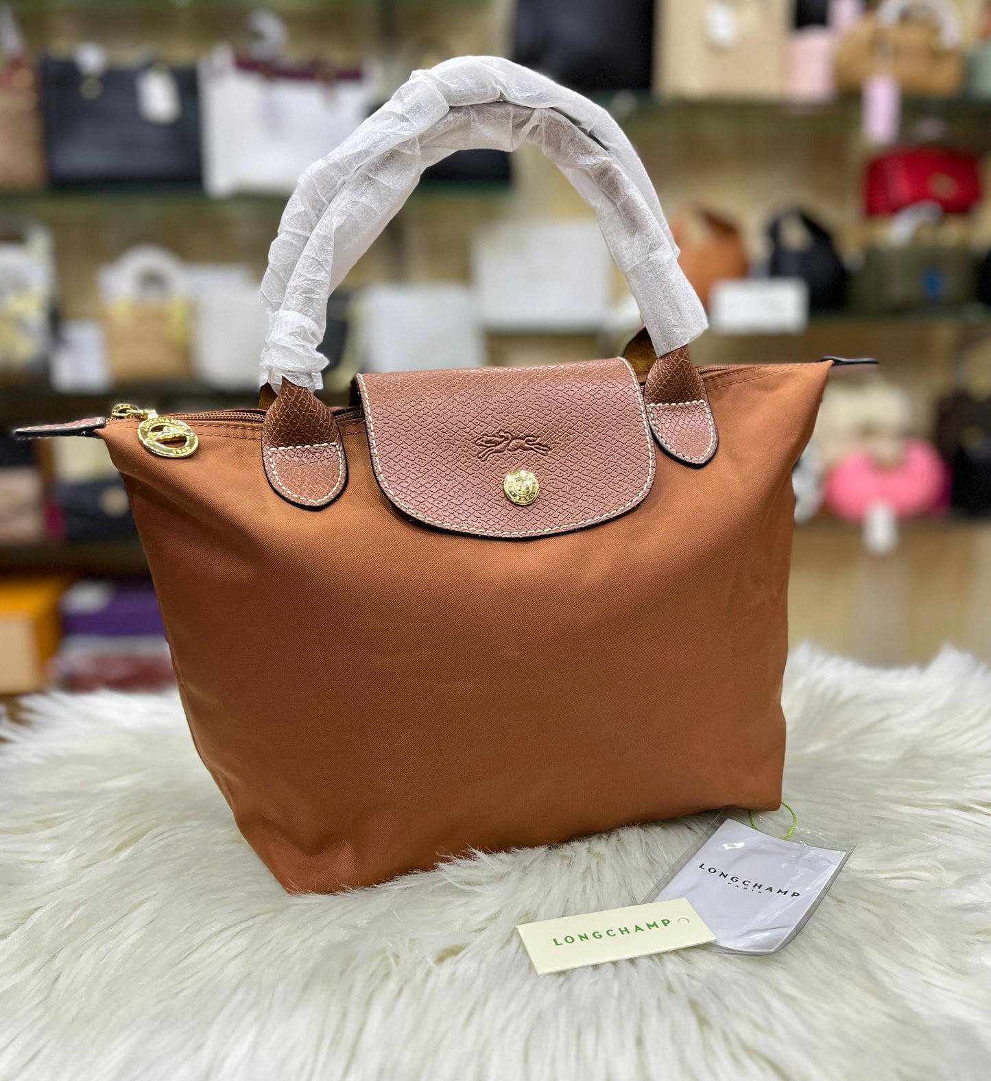 Longchamp Le Pliage S Handbag (Brown)