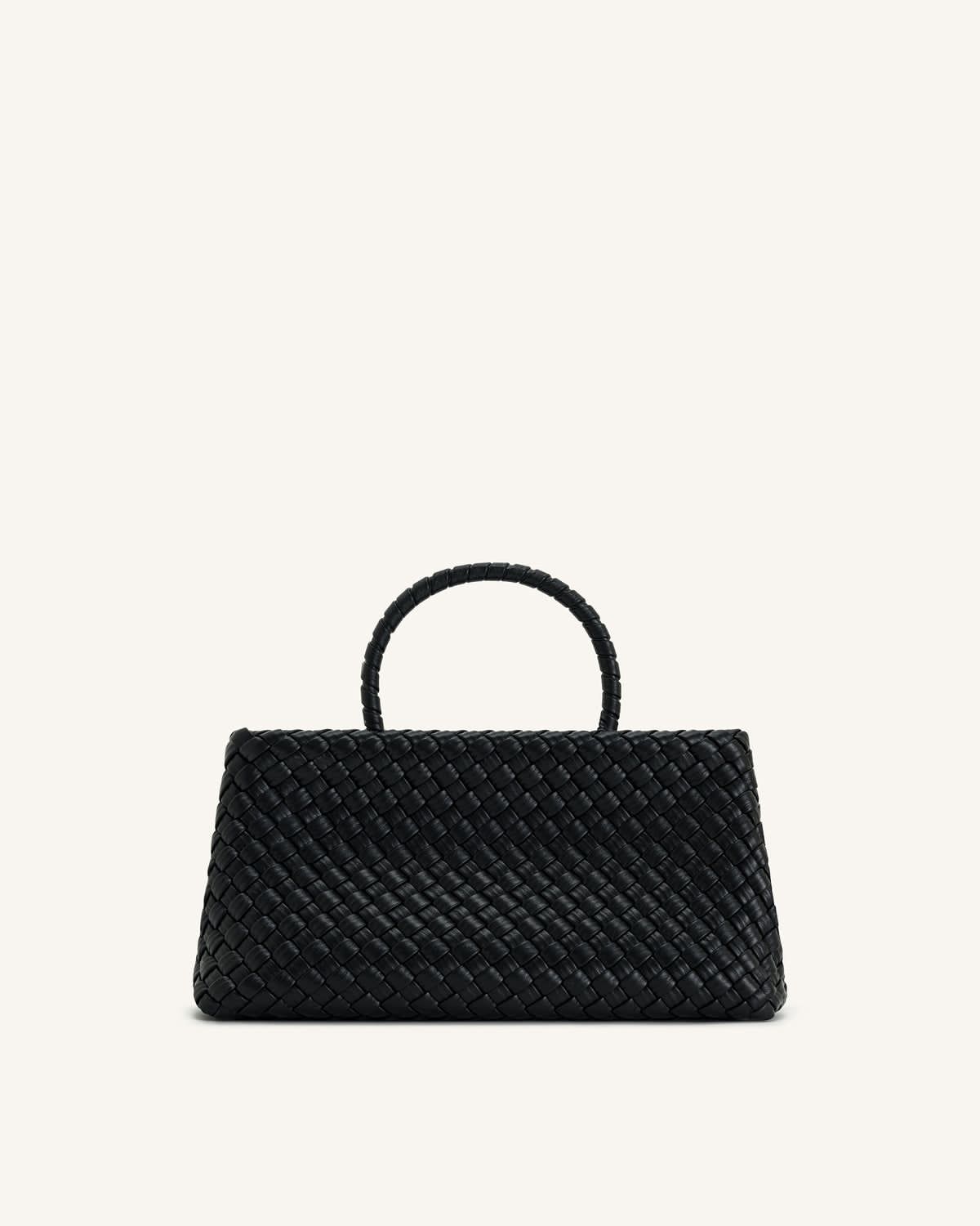 JW PIE Elora Woven Tote Bag (Black)