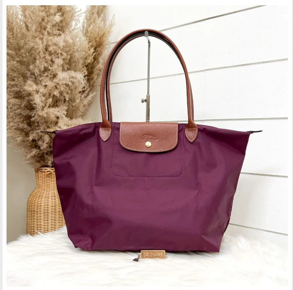 Longchamp Le Pliage L Tote Bag (Burgundy)