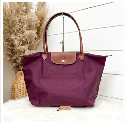 Longchamp Le Pliage L Tote Bag (Burgundy)