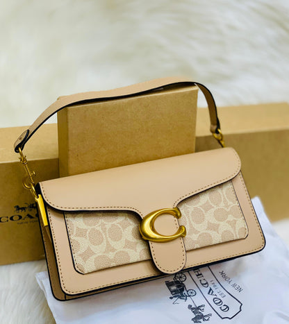 COACH Tabby 26 Beige Canvas Design