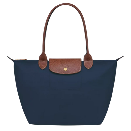 Longchamp Le Pliage M Tote Bag (Navy Blue)