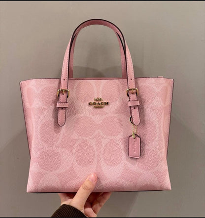 Coach Mollie Tote Bag 25 Powder Pink
