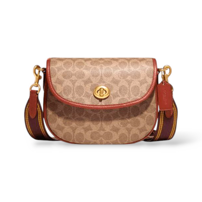 COACH Willow Saddle Bag In Signature Canvas