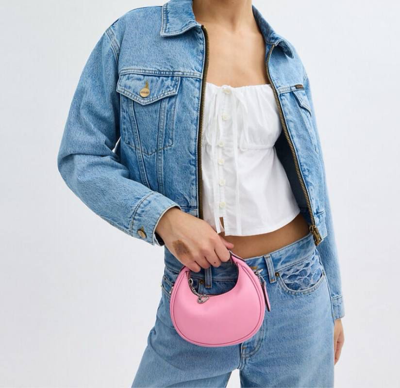 Coach Jonie Bag in Signature Canvas (Pink)